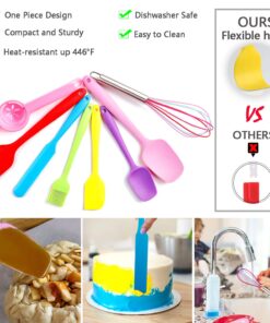Alternative view of Baking Supplies - Silicone Spatulas Set, Rolling Pin, Pastry Mat, Silicone Baking Cups, Piping Bags and Tips, Measuring Cups and Spoons, Baking Set for Kids Teens Adult Beginner