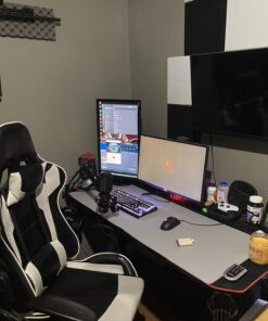 HyperX QuadCast - USB Condenser Gaming Microphone, for PC, PS4, PS5 and Mac, Anti-Vibration Shock Mount, Four Polar Patterns, Pop Filter, Gain Control, Podcasts, Twitch, YouTube, Discord, Red LED Red Lighting 20 71zefnHgJlL