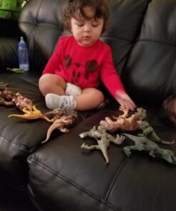 Dinosaur Toys - 20 Packs Dinosaur Figure Play Set with Educational Book, Toy for 3 4 5 6 7 8 Year Old Boys - Plastic Dinosaurs Birthday Gift for Kids 37 71zep7wrDRL