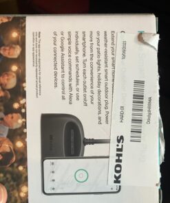 Kasa Outdoor Smart Plug, Smart Home Wi-Fi Outlet with 2 Sockets, IP64 Weather Resistance, Compatible with Alexa, Google Home & IFTTT, No Hub Required, ETL Certified(EP40), Black 2-Socket 25 71zfGVugxaL