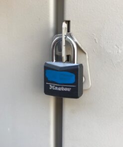 Master Lock Covered Aluminum Padlock with Key, Black, 4 count (Pack of 1) 4 count (Pack of 1) 39 71zfVZofBAL