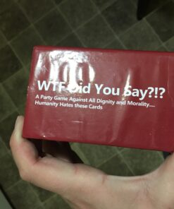 WTF Did You Say A Party Game Against All Dignity and Morality Full Game, XL Set of 594 Cards 15 71zgC6J2EXL