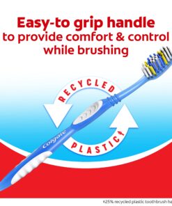 Colgate Extra Clean Toothbrush, Soft Toothbrush for Adults, 6 Count (Pack of 1), Packaging May Vary 6 Count (Pack of 1) Extra Clean Soft 35 71zgUn6w1L
