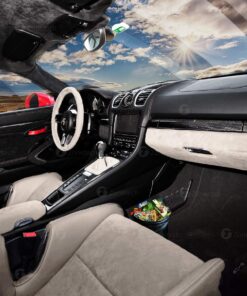 Zone Tech Universal Traveling Portable Car Trash Can - Black Collapsible Pop-up Leak Proof Trash Can- for Garbage to Organize Car, Waste Basket Bin, Rubbish Bucket (1 Pack) 1 Pack 25 71zgVBJ H3L