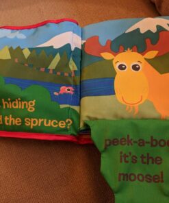 Lamaze Peek-A-Boo Forest Soft Baby Book - Clip-On Cloth Book - Washable Crinkling Fabric Pages for Sensory Play - Teething and Learning Toys for Babies - 6 Months and Up 57 71zgq8ZZFcL