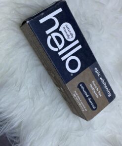 Hello Activated Charcoal Epic Teeth Whitening Fluoride Free Toothpaste, Fresh Mint and Coconut Oil, Vegan, SLS Free, Gluten Free and Peroxide Free, 4 Ounce 4 Ounce (Pack of 1) 38 71zhU4RBoqL