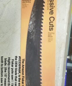 Fiskars 93336966K Replacement Saw Blade, For Tree Pruner, 15 Inch, Silver 15 in Silver 30 71zha5OHaJL