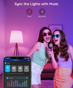 Alternative view of Govee Smart Light Bulbs, WiFi Bluetooth Color Changing Light Bulbs, Music Sync, 54 Dynamic Scenes, 16 Million DIY Colors RGB Light Bulbs, Work with Alexa, Google Assistant Home App, 4 Pack Multi-colored 4 Count (Pack of 1)