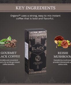 2 Boxes ORGANO Gourmet Black Coffee, 100% Certified Ganoderma Lucidum (60 Sachets) 11 71zi5benniL