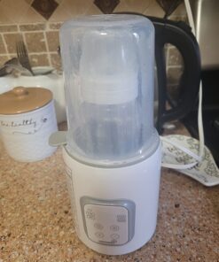 Bottle Warmer, GROWNSY 8-in-1 Fast Baby Milk Warmer with Timer for Breastmilk or Formula, Accurate Temperature Control, with Defrost, Sterili-zing, Keep, Heat Baby Food Jars Function Gray 46 71ziEH92HXL