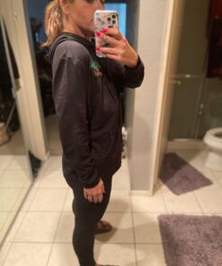 Hanes Women's Sweatshirt, French Terry Full-Zip Hoodie, Women's Hooded Jacket, Women's Zip Hoodie Large Ebony 12 71ziYwYoGeL