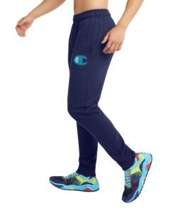 Champion Men's Powerblend Fleece Joggers (Retired Colors) Small Athletic Navy Faux Quilt C 8 71zihbUphvL