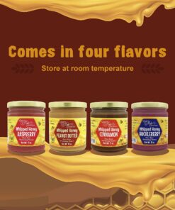 Queen Bee Gardens All Natural Whipped Wild Clover Wyoming Honey - Variety - 3 Pack 16 71zizSTJelL