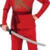 Ninja Costume Medium Red Standard Packaging