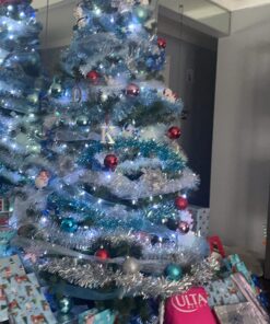 Sparkling Tulle Ribbon Roll Glitter Tulle Spool, 6 Inches by 25 Yards for Christmas Wedding Gift Wrapping Tutu Skirt, Party Decoration Silver 21 71zjvfIrpML