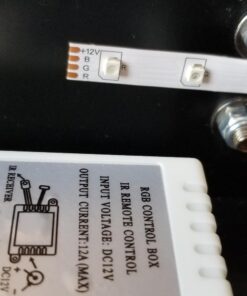 SUPERNIGHT LED Strip Light, 2835 SMD RGB Multi-Color Changing Lights, 16.4ft 300 LEDs Rope with IR Remote Controller, 12V Power Supply for Bedroom, TV-Back Lighting, Halloween, Christmas 2835RGB 24Keys 77 71zkIUZ8LzL