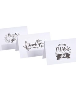 Amazon Basics Thank You Cards and Envelopes, 48 Count, Black and White 12 71zlbO 0vpL