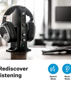 Alternative view of Sennheiser Consumer Audio RS 195 RF Wireless Headphone Systems for TV Listening with Selectable Hearing Boost Preset,Black