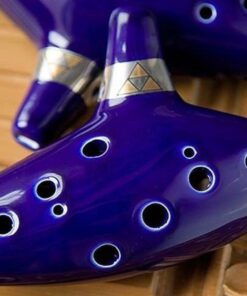 AFUNTA 12 Hole Ocarina Ceramic Alto C Legend of Zelda Ocarina Flute with song book (Neck Strap Cord with Random Color)- Blue 11 71zm6N2l9NL
