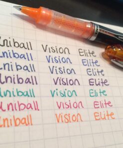 Uniball Vision Elite Rollerball Pens, Assorted Pens Pack of 8, Micro Pens with 0.5mm Ink, Ink Black Pen, Pens Fine Point Smooth Writing Pens, Bulk Pens, and Office Supplies 18 71zmbmqiG L