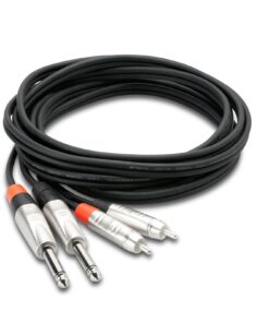 Hosa HPR-005X2 Dual REAN 1/4" TS to RCA Pro Stereo Interconnect Cable, 5 Feet 9 71zni5 lxUL