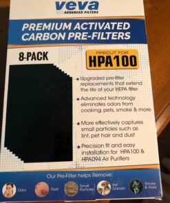 Honeywell HPA100 HEPA Air Purifier for Medium Rooms - Microscopic Airborne Allergen+ Reducer, Cleans Up To 750 Sq Ft in 1 Hour - Wildfire/Smoke, Pollen, Pet Dander, and Dust Air Purifier – Black Medium Room 38 71zp7zsmoGL
