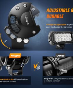 Nilight - 60002F-B Led Light Bar 2PCS 36w 6.5Inch Flood Led Off Road Lights Super Bright Driving Fog Light Boat Lights Driving Lights Led Work Light for Trucks,2 Years Warranty 2PCS 6.5" 36w Flood Light Bar 42 71zpkknzFZL