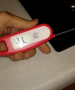 Lavatools PT12 Javelin Ultra Fast Digital Instant Read Meat Thermometer for Grill and Cooking, 2.75" Probe, Compact Foldable Design, Large Display, Splash Resistant – Sambal 38 71zqWNjnI0L