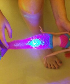 Barbie Dreamtopia Doll, Rainbow Lights Mermaid with Glimmering Light-Up Rainbow Tail, Headband and Blonde Hair Twinkle Lights 40 71zr997SR8L 1