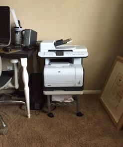 Safco Onyx Under-Desk Utility Cart & Multi-Use Printer Stand, Printer Table for Home Office, Mobile Rolling Cart with Steel Shelf, Gray Grey 29 71zrBBQuqKL