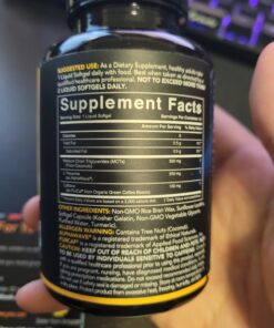 Sports Research L-Theanine Supplement with Caffeine & Coconut MCT Oil - Focused Energy, Alertness & Relaxation Without Drowsiness - 200mg L Theanine, 100mg Organic Caffeine - 60 Liquid Softgels 25 71zrDoVZNlL