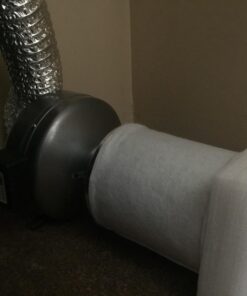 iPower 4 Inch 190 CFM Inline Carbon 8 Feet Combo for Grow Tent Ventilation, 4" Fan Filter Ducting, Silver 18 71zsBGIbWrL