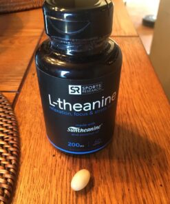 Sports Research Double Strength L-Theanine Supplement - Suntheanine Softgels for Focus, Relaxation & Alertness - Non-Drowsy Support Made with Coconut Oil, Non-GMO & Gluten Free - 200mg, 60 Count 33 71zsUdYAErL 2