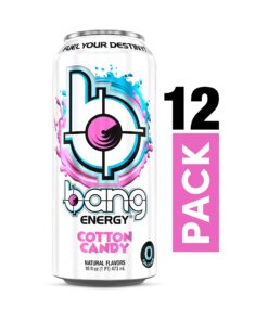 Bang Energy Cotton Candy, Sugar-Free Energy Drink, 16-Ounce (Pack of 12) 16 Ounce (Pack of 12) 22 71zsqHRanL