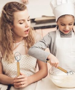 Acerich 2 Pack Danish Dough Whisk 13.5” Dough Whisk Stainless Steel Dutch Style Bread Whisk Wooden Handle Danish Whisk for Bread, Batter, Cake, Pastry 17 71zsyns9rAL