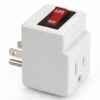 Bindmaster 3 Prong Grounded Single Port Power Adapter for Outlet with Indicator Lighted On/Off Switch to be Energy Saving {1 Pack}…… 1 Pack White Grounded 73 71ztAzSGbLL