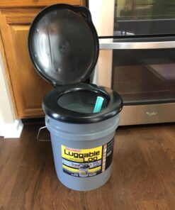 Reliance Products Luggable Loo Portable 5 Gallon Toilet 13.5 inch x 13.0 inch x 15.3 inch 21 71ztQ8TeP5L