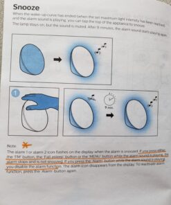 Philips SmartSleep Wake-up Light, Colored Sunrise and Sunset Simulation, 5 Natural Sounds, FM Radio & Reading Lamp, Tap Snooze, HF3520/60 37 71ztQamLA4L 1