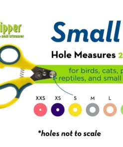 Zen Clipper Pet Nail Clipper for Cats – Cat Nail Clipper for Safer Cat Grooming and Nail Care - Clean, Quiet, and Easy-to-Use Stainless Steel Cat Claw Trimmer - (2.5mm Hole) Small - 2.5mm hole 23 71ztlO3UlJL