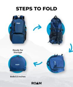 Roam 25L Hiking Daypack - Ultra Lightweight Packable Backpack - Durable, Water Resistant Folding Backpack for Travel, Camping Mango Orange 26 71ztvys7PRS