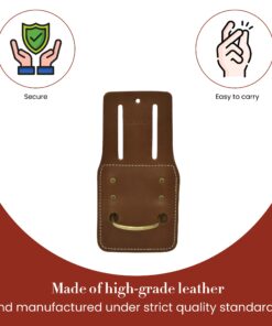 Style n Craft Fixed Hammer Holder, Full-Grain Leather Hatchet Holder, Compatible with All Types of Hammers and Hatchets, Dark Tan (98438) Full Grain Leather 12 71zuQMRrb0L
