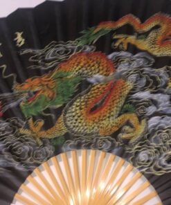 Asian Home Classic 35"" Oriental Feng Shui Wall Fan-Black Dragon 10 71zuai3HhOL
