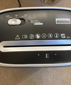 Paper Shredder for Home Office,VidaTeco 10-Sheet Cross-Cut Shredder with US Patented Cutter,Also Shreds Card/CD/Clip,Paper Shredder for Home Use Heavy Duty,Durable with Jam Proof,3.9-Gallon Bin(ETL) 36 71zuk0CQv3L