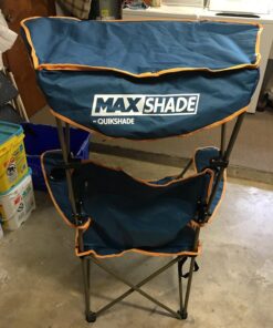 Quik Shade MAX Shade Relaxing Chair With Cup Holders, Foldable, Aluminum, Blue 52 71zurYyYkDL