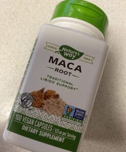 Nature's Way Maca Root, Traditional Libido, Energy, and Stamina Support*, 525mg per serving, 100 Vegan Capsules 1 29 71zusZSxI2L