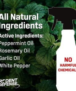 Exterminators Choice - 1 Gallon Peppermint Rodent Defense Spray- Great for Lawns, Gardens, Attics, and Garages - Non-Toxic Deterrent for Pest Control - Repels Mice and Rats - Safe for Kids and Pets 11 71zvN5grpML