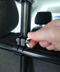 Guardian Gear Vehicle Pet Barrier, Strong, Sturdy, Pressure-Mounted, and Heavy-Duty Adjustable Steel Rubber - Black Basic Barrier 22 71zvPBUyk4L