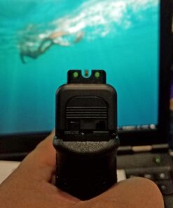 TRUGLO TFX PRO Handgun Sight | Compact Snag-Free Durable Shock-Resistant Glowing Tritium & Fiber-Optic Xtreme Night Sight for Handguns Glock 17/17L, 19, 22, 23, 24 and more 42 71zvb47e vL