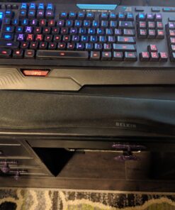 Belkin WaveRest Keyboard Wrist Support - Gel Wrist Pad - Desk Pad - Keyboard Wrist Rest - Wrist Pad For Keyboard - Keyboard Pad With Wrist Support - Ergonomic Computer Pad - Black Black (for Keyboard) Mouse Pad 37 71zwDyNz4GL