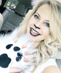 elope White Kitty Polar Bear Rabbit Costume Fingerless Paws Standard 9 71zwF564KDL